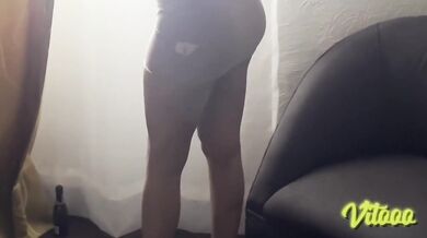 Sheer Dress Destroyed By Big Dick In Heels