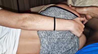 Brother in law comes to my room when boyfriend leaves for work and fucks me hard with cogida casero cum