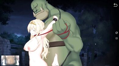 Busty Blonde Fucked By Huge Orcs Loop Queen
