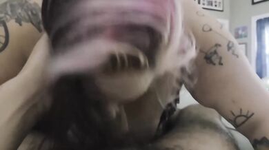 BBW MILF Destroyed Boyfriends Dick With Gushing Blowjob And Handjob