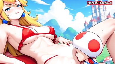 Princess Peach Vacation Futa Lesbian Threesome Bang Gang Destroyed Gushing Hardcore Japanese Cartoon Verified Amateur HD Porn