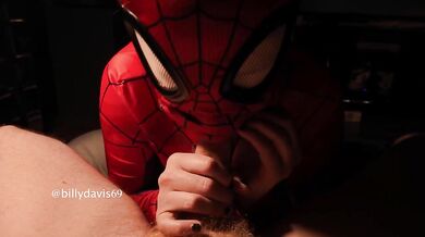 Spider Woman Cosplay Halloween Amateur Blowjob Destroyed Gushing