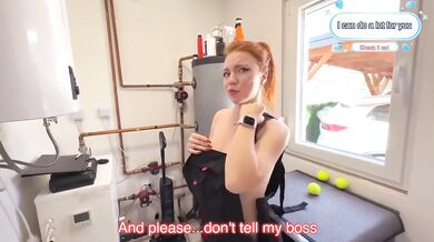 Boss Fucks Big Ass Blonde Employee Hard POV Choked Cumshot