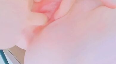He bends me in half to fuck me tight pussy cameltoe creampie