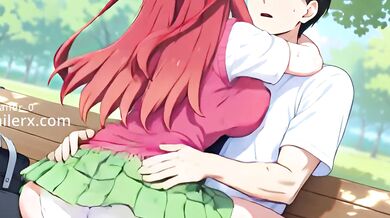 Itsuki Nakano Destroyed In Rain Cosplay Schoolgirl Hentai