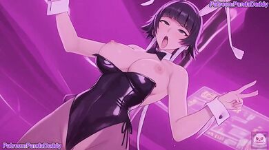 Soifon Destroyed In Bunny Suit Blow Job For Her Boss Big Tits Hentai By PandaDaddy