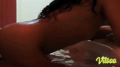 Romantic Latina Jacuzzi Sex Destroyed By Big Dick