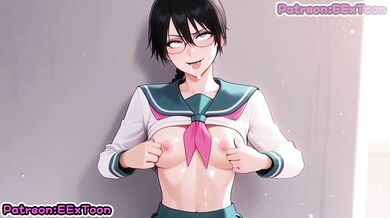 Lisa Yadomaru Destroyed With Big Tits Blowjob And Cumshot By eextoon