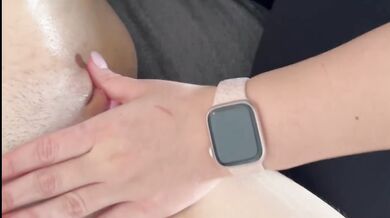 Oil Massage Destroyed Her With Vibrator and Real Orgasm