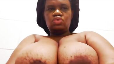 Chubby Ebony Solo Striptease Destroyed Gushing Big Fat Juicy Pussy Choked