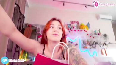 Naughty Asian Teen Tease Naked Slim Ass Tattoo Red Head Cute