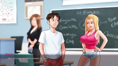 Summer Time Saga Stepsis And Classmate Grab Big Tits Destroyed Gushing