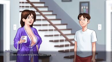Summer Time Saga Stepsis And Classmate Grab Big Tits Destroyed Gushing