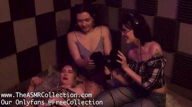 Three ASMR Girls Share One Mic for the Ultimate Tingle Party