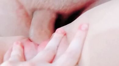 Sucking His Cock While He Touches My Tight Pussy Squat