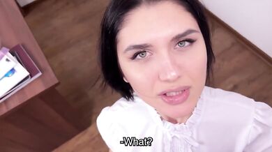 University Amateur Teen Slut Destroyed With Cum In Pussy And Blowjob