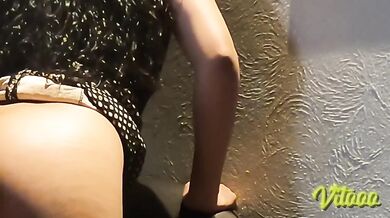 She touches herself in the hotel room while you watch