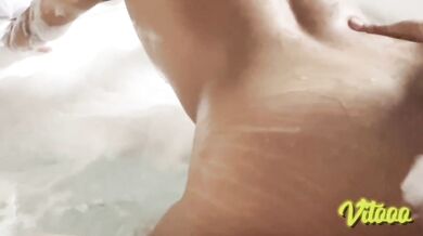 Leaning over in the Hot Tub Destroyed Gushing Choked