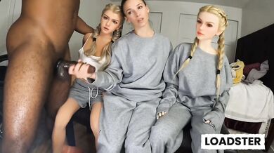 Girlfriend Sucks Dick While Roommates Watch As I Blast Cum All Over Her Face
