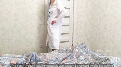 Destroyed Emergency Viagra POV By Slim Busty Nurse With Long Legs Stocking Cowgirl Handjob