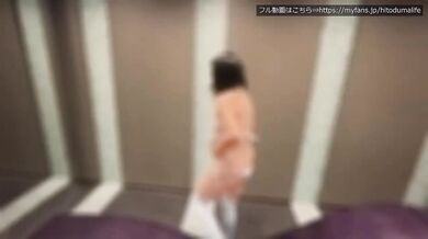 Married Japanese woman slips into see-through thong bun on bed during real amateur couple cosplay with almost zero cloth area