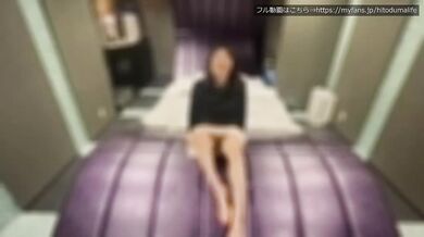 Married Japanese woman slips into see-through thong bun on bed during real amateur couple cosplay with almost zero cloth area