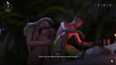 Stranded And Naked Visual Novel Sex Game Blonde Big Tits Island Girl