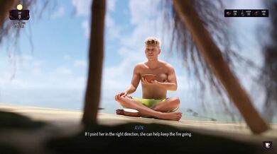 Stranded And Naked Visual Novel Sex Game Blonde Big Tits Island Girl