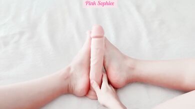 I'll Make You Cum With Just My Little Feet Covered In Cum Getting Them All Wet