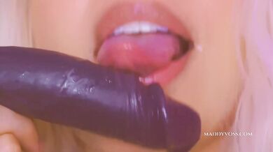 Sissy Training Destroyed Your Mouth Into a Pussy Close Up POV