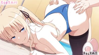 Saekano Kashiwagi Eri big tits swimsuit blowjob cumshot destroyed gushing uncensored hentai egg 2 art