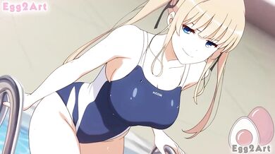 Saekano Kashiwagi Eri big tits swimsuit blowjob cumshot destroyed gushing uncensored hentai egg 2 art