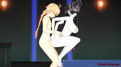 Squatting Position Sex Destroyed Gushing Excited Orgasm Anime Hentai Mirror Maiden Aether Genshin Impact 3D Animation Exclusive HD Verified Amateurs Big Tits Uncensored