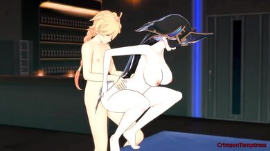 Squatting Position Sex Destroyed Gushing Excited Orgasm Anime Hentai Mirror Maiden Aether Genshin Impact 3D Animation Exclusive HD Verified Amateurs Big Tits Uncensored