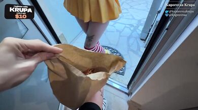 I Destroyed My Young Asian Courier Stepsister Hard With Sloppy Blowjob And Cum In Mouth
