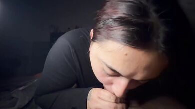 Sloppy Latina Blowjob Cum In Mouth POV Destroyed