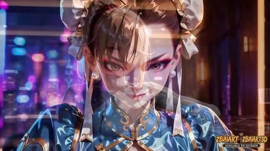 Samus Aran and Chun Li Tease and Strip Topless in a Penthouse Rematch