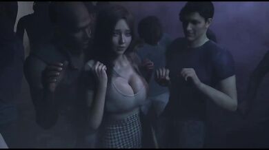 Cute Girl Dancing in Night Club Gets Destroyed by Big Tits BBC Amateur Threesome