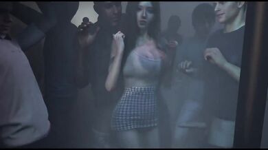 Cute Girl Dancing in Night Club Gets Destroyed by Big Tits BBC Amateur Threesome