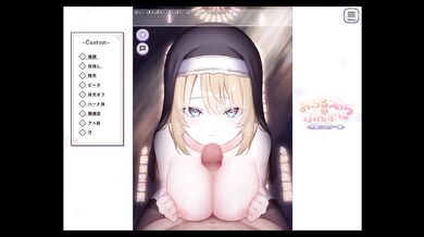 Blonde Gyaru Cosplay Sister Destroyed By Big Tits Paizuri Hentai Ecchi Nun Sex