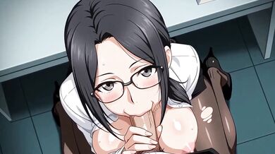 AI Office MILF Secretary Gets In The Office Destroyed Gushing Choked