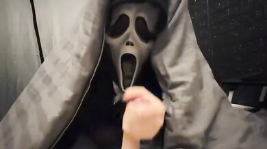 Ghostface Girl Under Blanket Ruthlessly Handjob Jerked Me Off Long Nails Halloween