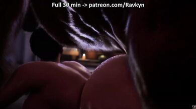 Anthro Furry Monster Cock Destroys Curvy MILF in Shower Cumshot