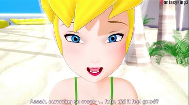 Tinkerbell Hentai POV Destroyed On Beach With Big Ass And Big Tits