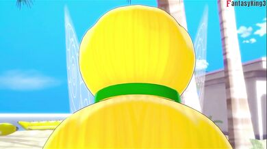 Tinkerbell Hentai POV Destroyed On Beach With Big Ass And Big Tits