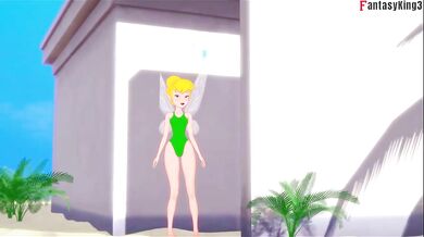 Tinkerbell Hentai POV Destroyed On Beach With Big Ass And Big Tits