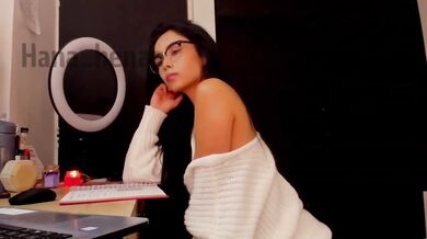 Perverted student glasses schoolgirl fingering small tits big ass Latina doggystyle POV