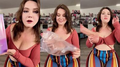 Unboxing Huge Girthy Dildo From Qutoys Clothed Curvy Belly Chubby Forbidden Pants