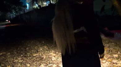Quebec French Stepmilf Destroyed By Big Dick Public Cum Walk With Huge BBL Ass