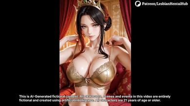 Destroyed Royal Lesbian Queens Strap-On Palace Sex AI Made